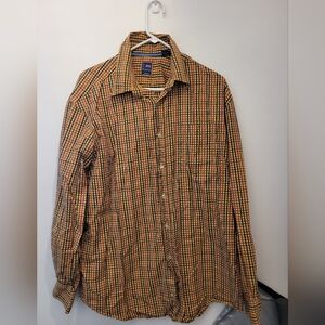 T. Harris London Shirt Men's XL  Long Sleeve Button Down Shirt Cotton